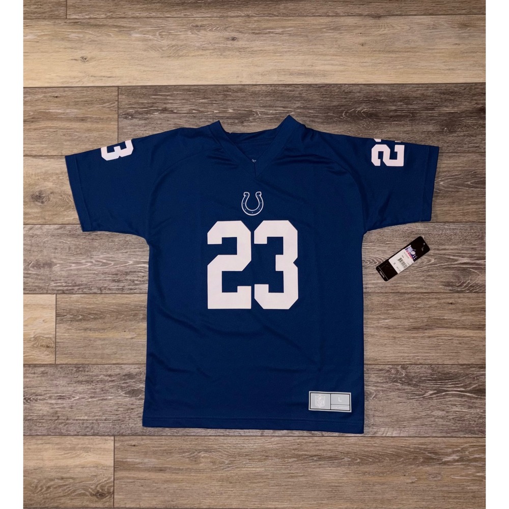 NWT Kids Indianapolis Colts Frank Gore #23 NFL Football Jersey - Youth L